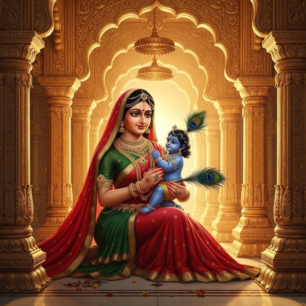 Damodar Leela - Maiya Yashoda and Krishna